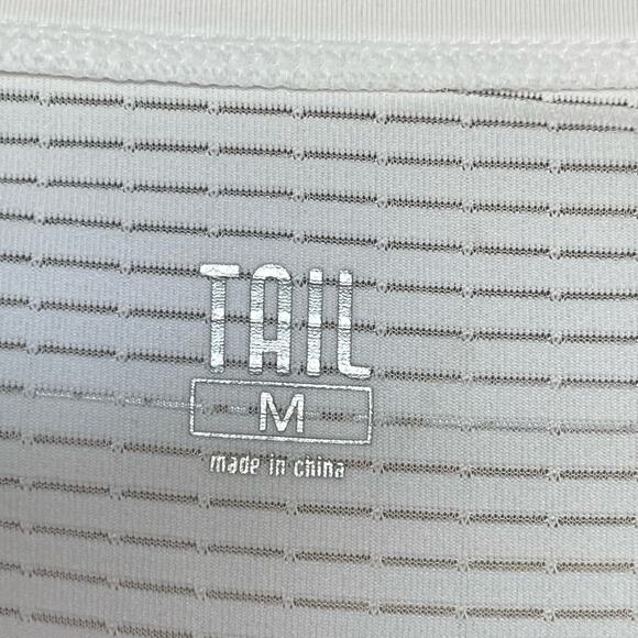 TAIL Opal Top Chalk White Short Sleeve Activewear Women’s Size Medium - Picture 5 of 9